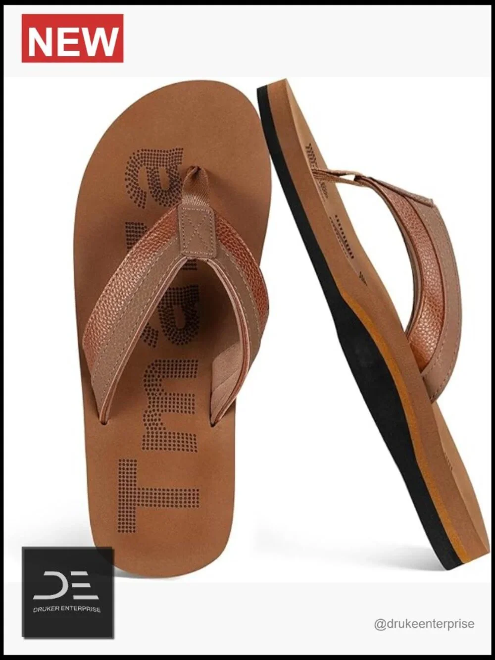 Arch Support Flip Flops for Men Summer Beach Sandals with EVA Midsole